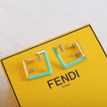 18K Fendi Vintage Earrings